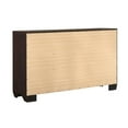 thumbnail image 6 of Maklaine 4-piece Wood Queen Bedroom Set in Brown and Dark Cocoa, 6 of 11