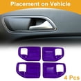 thumbnail image 3 of Recubrimiento del Tazón del Mango de la Puerta Interior para Jeep Wrangler JK 4DR 2011-2017 Marco de Decoración del Mango de la Puerta Interior Púrpura ABS 4 Pcs, 3 of 6