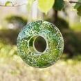 thumbnail image 3 of Fly Through Wild Bird Feeder Garden Hanging Bird Feeder Mosaic Circle for Outdoor Decoration,Green, 3 of 11
