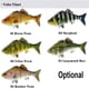 thumbnail image 2 of Señuelo de pesca biónico Cuerpo duro Señuelo de hundimiento Pesca de 3 segmentos, 2 of 8