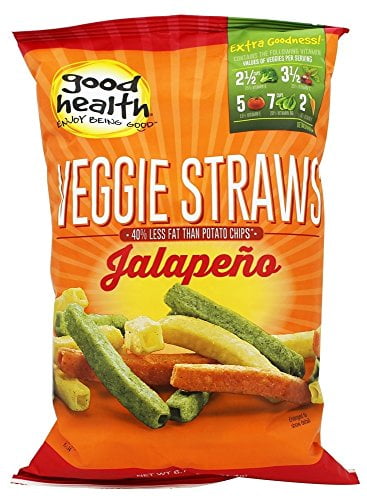Good Health Natural Foods Veggie Straws, Jalapeno, 6.75 Ounce (2-Pack) by Good Health Natural Foods
