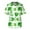 Light Green E, variant on Unisex V Neck Scrub Top Short Sleeve Lightweight Four Leaf Clover Print Medical Uniform Shirt for Healthcare Work Army Green L