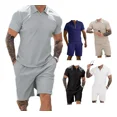 thumbnail image 5 of Conjuntos De Short Para Hombre, Trajes Casuales De Verano, 5 of 5