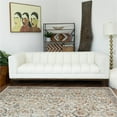 thumbnail image 2 of James Mid Century Modern Luxury Living Room White Boucle Fabric Couch, 2 of 7