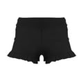 thumbnail image 3 of JIUWEN Girls Athletic Ruffle Shorts High Waisted Yoga Dance Shorts Comfy Workout Gymnastics Shorts-Black-120,Ruffle Shorts,Dance Outfits,Dance Shorts for Girls, 3 of 3