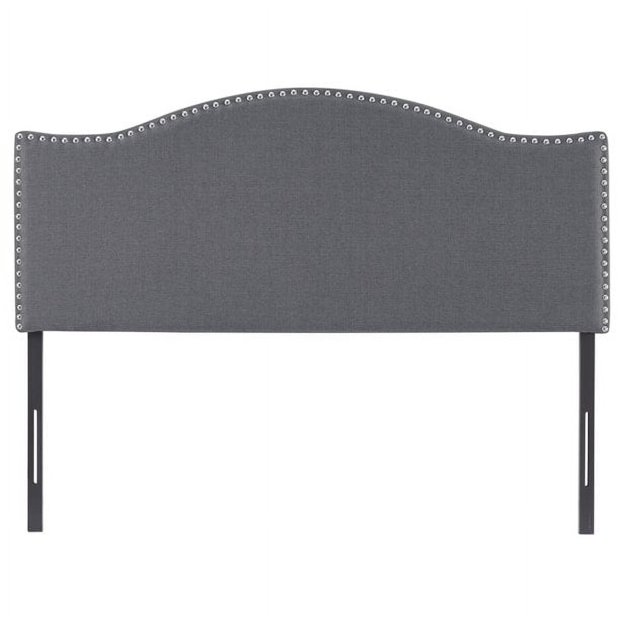 Naomi Home Cassandra Queen size headboard only, Height Adjustable Queen Size Headboard, Button Tufted Headboard with 12 Positions, Metal Legs, Wall/Bed Mount, Linen Fabric headboard Queen, Light Gray