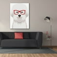 thumbnail image 3 of Epic Graffiti 'Bichon Wearing Hipster Glasses' by Furbaby Affiliates, Canvas Wall Art, 40"x54", 3 of 8
