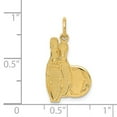 thumbnail image 4 of FB Jewels 14K Yellow Gold Bowling Pins Charm, 4 of 4