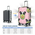 thumbnail image 6 of Naloa Panda Avocado Elastic Suitcase Protector, Travel Suitcase Protector Cover Fits 18-32in Suitcase - X-Large, 6 of 9