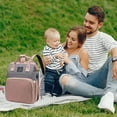 thumbnail image 3 of Mommy Bag Backpack, Large Capacity Diaper Bag with Insulated Pocket, Lightweight Travel Maternity Backpack with USB Port, 3 of 9