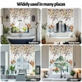 thumbnail image 6 of Pumpkin Swag&nbsp;Curtains Fall Leaves Autumn Plant Colorful Pastoral Kitchen Swag Valance Rod Pocket Curtain Valances Scalloped Window Treatment/Drapes for Living Room Bedroom, Each 36"W x 36"L, 6 of 8