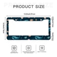 thumbnail image 6 of Cute Whales License Plate Frames Universal Aluminum Tag Holder Cover with 2 Holes Screws for Front Rear Car Plate Decor 12x6 Inch for Women Men, 6 of 6