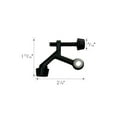 thumbnail image 2 of Design House 5-Pack Adjustable Hinge Pin Door Stoppers with Rubber Tips, Matte Black, 2 of 6