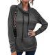 thumbnail image 3 of Worallymy - Sudadera de punto con cuello alto y manga larga a rayas para mujer con cordón Worallymy JD735906133, 3 of 6