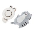 thumbnail image 1 of Marcador De Pelota De Golf De Dibujos Animados Duradero Magnético Sombrero Clip Regalo Para Hombres Mujeres Golfista Gris, 1 of 8