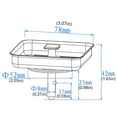 thumbnail image 3 of Kitchen Drain Strainer Stainless Steel Stopper Kitchen Strainer Drainer Square Strainer Drainer Blocking Mesh Stopper Straine Mesh Strainer Hand Strainer Side Strainer Kitchen Stopper Universal, 3 of 4