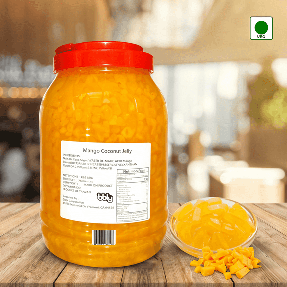BBLY Mango Coconut Jelly, 8.5 lbs (Pack of 4)