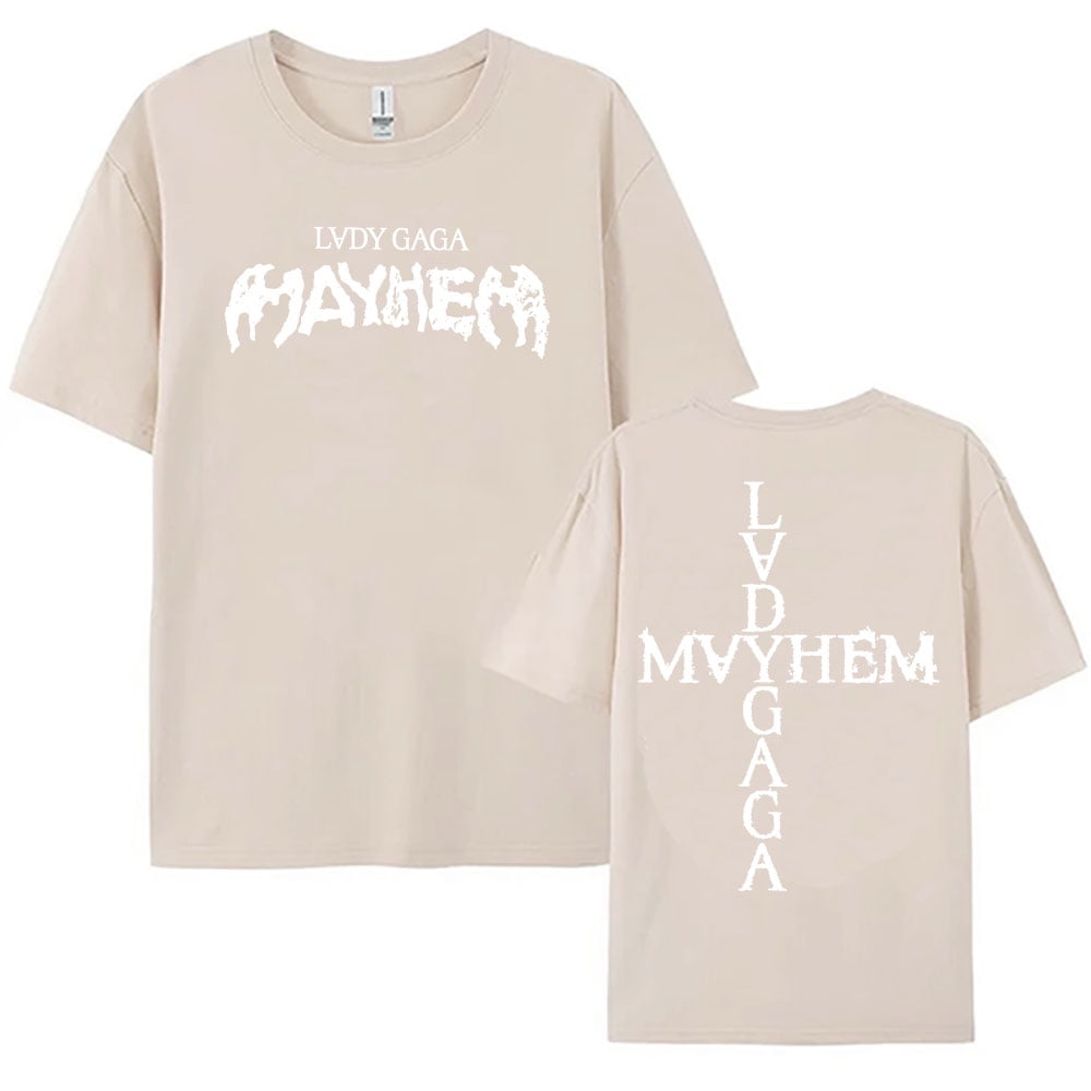 Lady Gaga Mayhem Album 2025 Tshirts New Fashion Singer Printing T