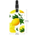 thumbnail image 6 of Square 2Pack PU Leather Lemon Cruise Luggage Tag with Privacy Cover and Name ID Tag for Travel Handbags Backpacks Luggage Tags, 6 of 6