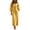 Yellow, variant on Boho Dresses for Women 3/4 Length Puff Sleeve V Neck Casual Maxi Dress with Pockets Vacation Beach Dress