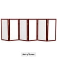 thumbnail image 7 of 2 ft. Tall Desktop Window Pane Shoji Screen - Rosewood - 6 Panels, 7 of 7
