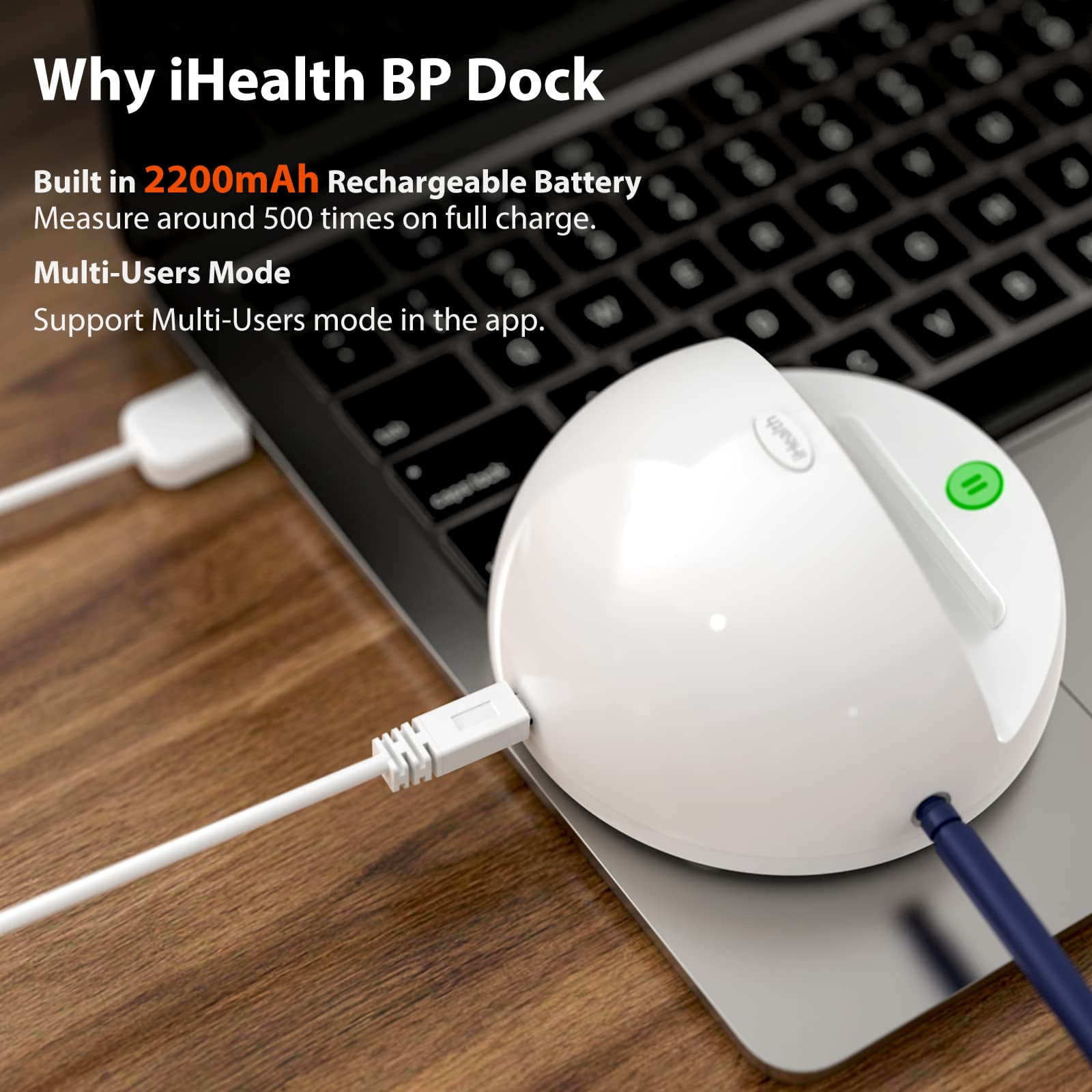 iHealth Ease Wireless Bluetooth Blood Pressure Monitor, (XL Cuff: 16.5 -  18.9)