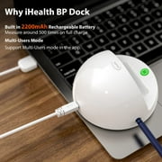 iHealth Ease Wireless Bluetooth Digital Upper Arm Blood Pressure Monitor Kit with Cuff, Battery