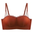 thumbnail image 2 of HVOBTTY Women's Bra Solid Color Wireless Front Closure Gathered Breathable Soft Everyday Daily Wear, XS, 2 of 4