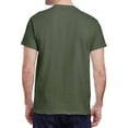 thumbnail image 3 of Jnriver Men's Short Sleeve Lightweight Heavy Cotton T-Shirt Regular-Fit Crewneck Tee for Casual Wear Gym Workout Summer Outfit - Military Green - 2XL, 3 of 3