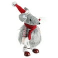 thumbnail image 3 of Northlight 12" Gray and Red Bouncy Bobble Action Mouse Christmas Figurine, 3 of 3