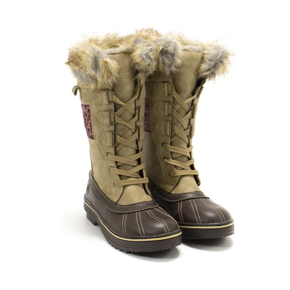 Northside Women's Bishop Mid Calf Winter Boots, Tan Wine,6 M US