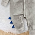 thumbnail image 5 of Gubotare Baby Rompers Unisex Toddler Boy Clothes Cute Long Sleeve Comfortable Jumpsuit Pants Outfits Sets 0 3 6 9 12 18 24 Months (Grey,0-3 Months), 5 of 6