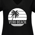 thumbnail image 4 of Inktastic Vero Beach Florida Vacation Women's Plus Size V-Neck T-Shirt, 4 of 5