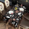 thumbnail image 2 of Accented Spooky Halloween Pattern Rectangle Tablecloth 60"x120",Waterproof Polyester Rectangle Table Cloth, Wipeable Spillproof Polyester Tablecloth for Dining, Camping, Indoor and Outdoor, 2 of 6