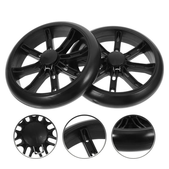 Raindrops Adults 2Pcs Replacement Grocery Cart Wheels for Shopping Carts 6.1*6.1*1.4in