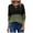 Army Green (New Upgrade), variant on Womens Long Sleeve Top Criss Cross V Neck Shirt Casual Loose Fit Pullover Trendy Color Block Shirt Coffee XXL