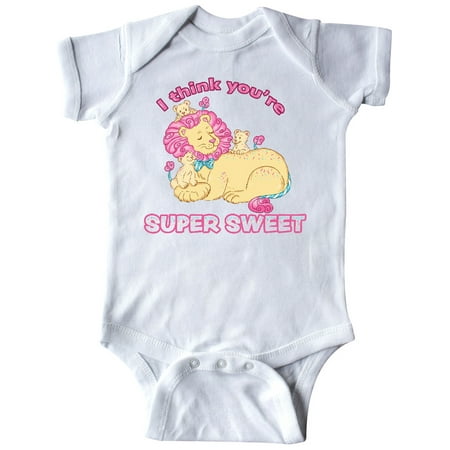 

Inktastic I Think You re Super Sweet Cotton Candy Lions Gift Baby Boy or Baby Girl Bodysuit