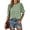 Light Green, variant on JemilyShe Womens 2024 Plus Size Fashion Tops 3/4 Sleeve T-Shirts Cute Crewneck Basic Business Tees Blouses