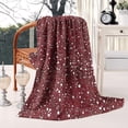 thumbnail image 2 of Red Christmas Snow Pattern Blanket,Comfortable Soft Lamb Wool Throw Blanket,All Season,Warm Lightweight Blankets for Sofa Bed Couch Living Room Chair,50"x60", 2 of 4