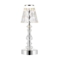 thumbnail image 2 of JONATHAN Y Lillian 12.75" Bohemian Classic Acrylic Rechargeable Integrated Portable LED Table Lamp, Clear/Chrome, JYL7106A, 2 of 6