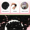 thumbnail image 6 of Small Pom Pom Balls,300 PC 20mm Pompoms for Craft Making,Craft Bulk Glitter Fuzzy Pompom Puff Balls for DIY Arts,Crafts Projects,Home Decorations,Summer Holiday Party,Fuzzy Ball to Glue on(Black), 6 of 8