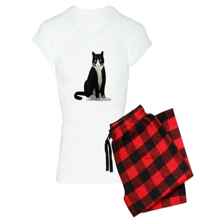 

CafePress - Black And White Tuxedo Cat - Women s Light Pajamas