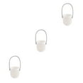 thumbnail image 3 of Maytalsory Wall-Mounted Japanese Style Planter Dual Layer For Better Water Absorption Outer Layer Keeps Water Draining Functional White 8.7*9.5*20.5cm 3PCS, 3 of 6