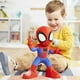 thumbnail image 4 of Spidey y sus increíbles amigos Marvel Dance 'N Crawl Spidey, juguete de peluche interactivo con 20 frases y sonidos, 2 canciones, juguetes de superhéroes para niños de 3 años en adelante, 4 of 5