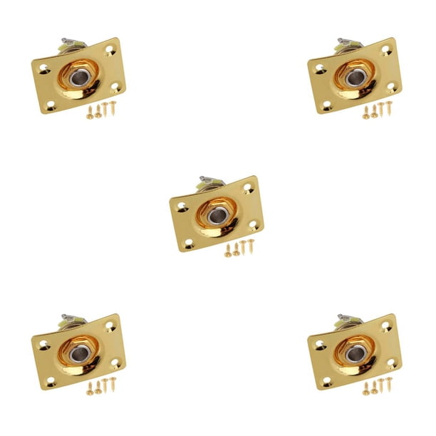 Greeniant Panel de toma de Audio para guitarra eléctrica Gibson TL, 1/4 , 6,35mm, montaje de conector de Audio cuadrado Type8 NO8 Greeniant CBP097357