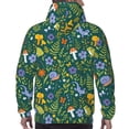 thumbnail image 7 of Lsque Forest Flora And Fauna Pattern Casual Men's Hoodie,Hooded Sweatshirt with Kangaroo Pocket,Pullover Hoodie-Small, 7 of 7