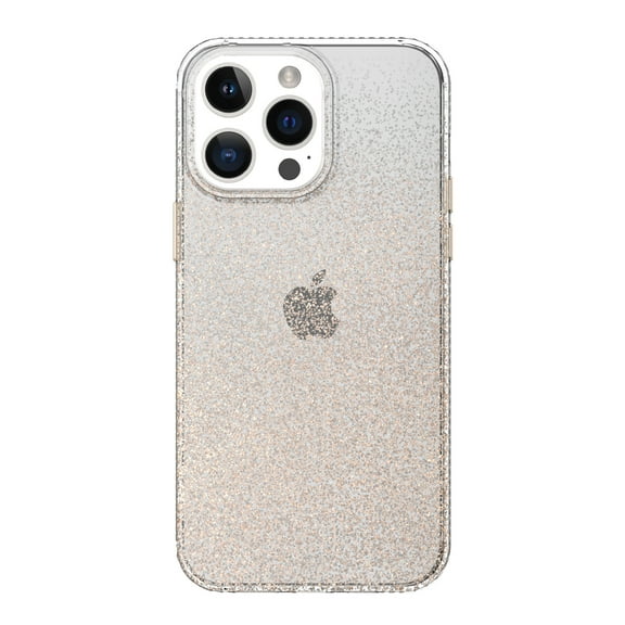 onn. Gold Glitter Fade Phone Case for iPhone 14 Pro Max