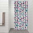 thumbnail image 3 of Tropical Animal Print Shower Curtain Waterproof Bathroom Drapes 36x72 inches Fade-Resistant Quick Dry Fabric with 12 Hooks Modern Leopard Design, 3 of 5