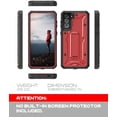 thumbnail image 2 of ArmadilloTek Vanguard Compatible with Samsung Galaxy S21+ Plus Case, Military Grade Full-Body Rugged with Built-in Kickstand [Screenless Version] - Red, 2 of 4
