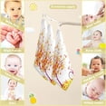 thumbnail image 2 of Coolnut 3 PCS Autumn Bike Baby Muslin Washcloths, Fall Maple Leaves Face Towel Burp Cloths Ultra Soft Absorbent Cotton Bath Wipes Towels for Newborn Boys Girls, 2 of 6